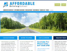Tablet Screenshot of affordabledrivingsch.com